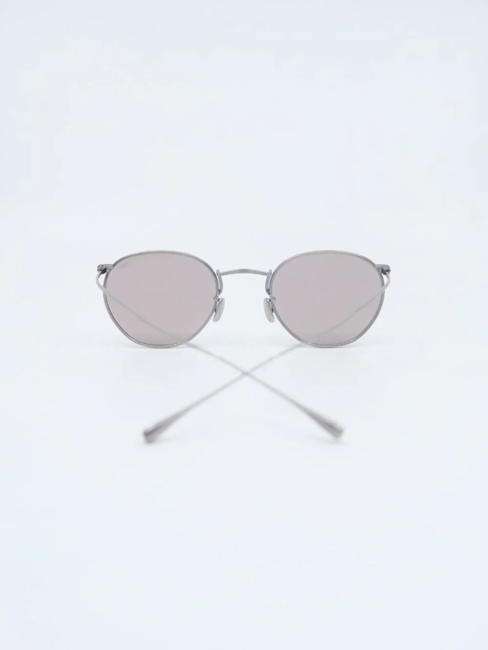 EYEVAN 7285 #188 801 Light Gray Titanium Round New Sunglasses Frames.